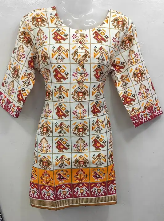 HEAVY PATOLA PRINT LONG KURTI uploaded by business on 1/5/2024