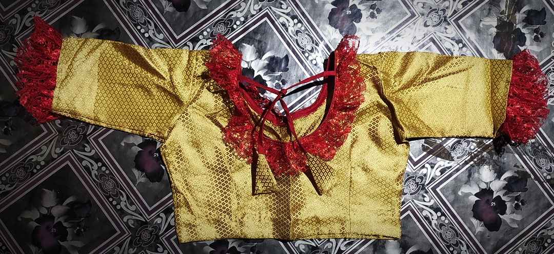 Saraswati pujor chotoder blouse 24 28 size  uploaded by business on 1/5/2024