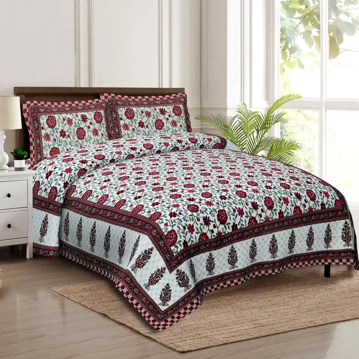 King size cotton bedsheet  uploaded by business on 1/5/2024
