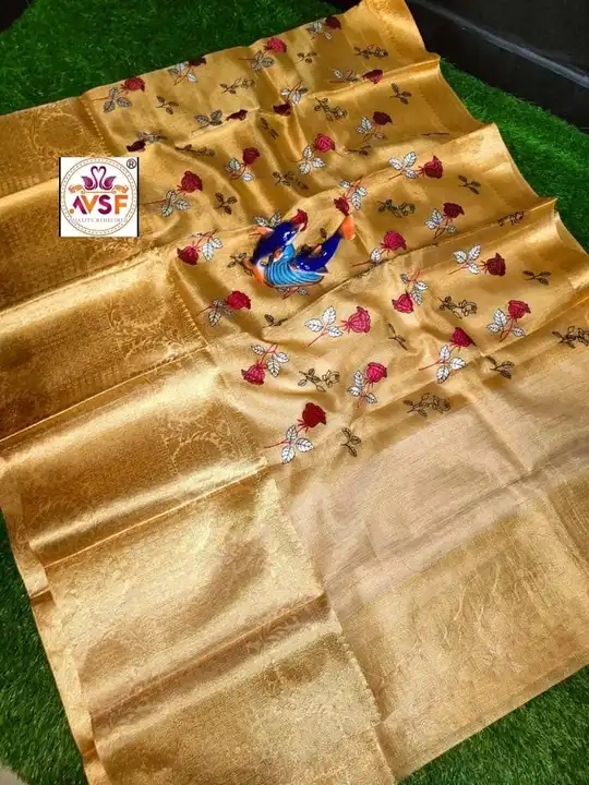 Embroidery Tissue  uploaded by M.S Silk Saree on 1/5/2024