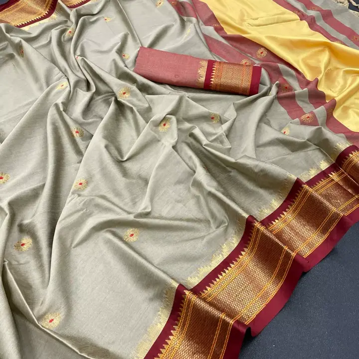 Cotton silk gold multi jacquard  uploaded by Suyukti Creation on 1/5/2024