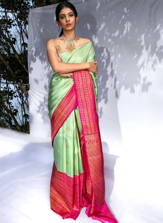 Party Wear Banarasi soft silk saree  uploaded by DHANANJAY CREATIONS on 1/5/2024