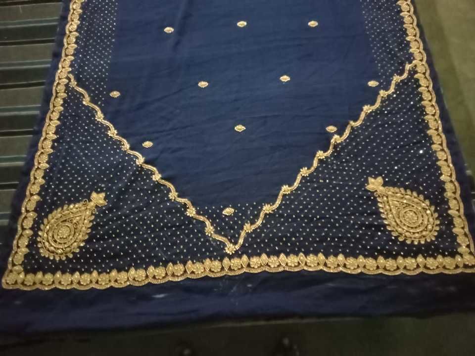 Hand work saree  uploaded by business on 3/24/2021