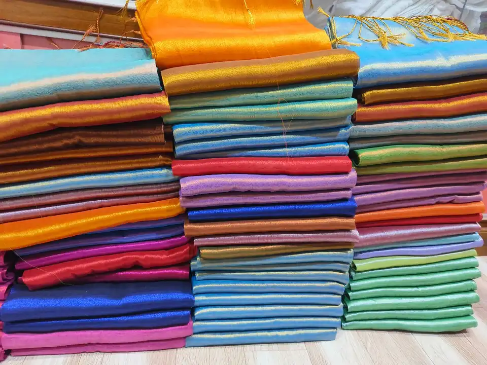 Tissue saree uploaded by Aditri Textile on 1/5/2024