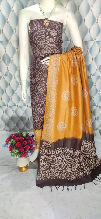Fabric Matka khadi Suits 

BATICK  PRINT SUIT 👌🥰🥰
➡WITH TOP , BOTTOM AND DUPATTA 
 
➡ FREE SIZE.. uploaded by business on 1/5/2024