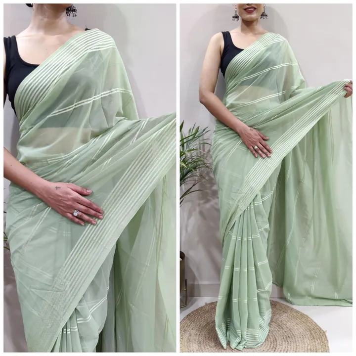 IN JUST REDY TO WEAR SAREE ONE MINUTE* uploaded by business on 1/5/2024