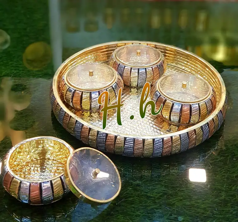 Decorative Metal Supari Set  Collection Available  in Very Reasonable Prices 
Kindly Contact
Hina Ha uploaded by Hina Handicrafts on 1/6/2024
