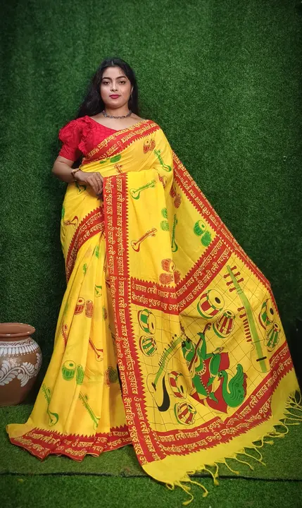 Handloom print saree  uploaded by business on 1/6/2024
