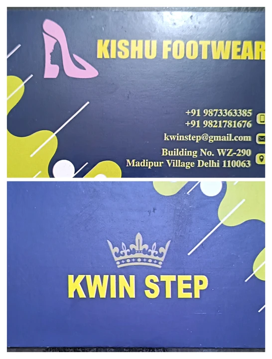 Visiting card store images of Kwin step footwear 