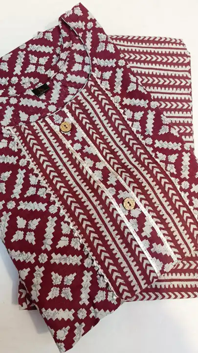 Cotton Kurti pant set  uploaded by Lucky collection on 1/6/2024