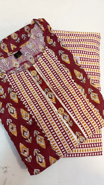 Cotton kurti pant (2pcs) set uploaded by Lucky collection on 1/6/2024