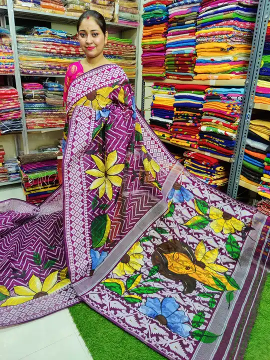 Jamdani printed sarees  uploaded by business on 1/6/2024