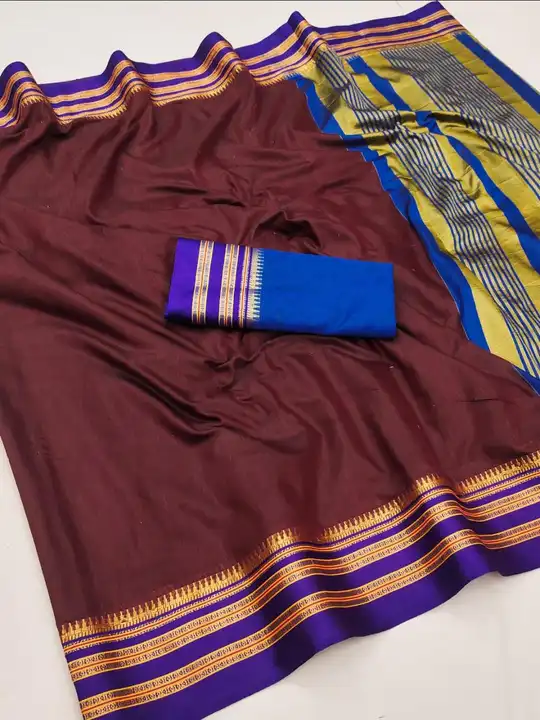 *👑IRKAL NARYANPET👑*

Beautiful COTTON  Narayanpet  saree  with contrast zari and thread weaving bo uploaded by Divya Fashion on 1/6/2024