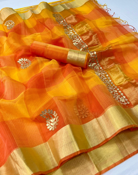Hot launch of doriya collection
Sjd
*Pure Banarasi Panchrangi Kota Doriya saree with chit pallu & Bo uploaded by Divya Fashion on 1/7/2024