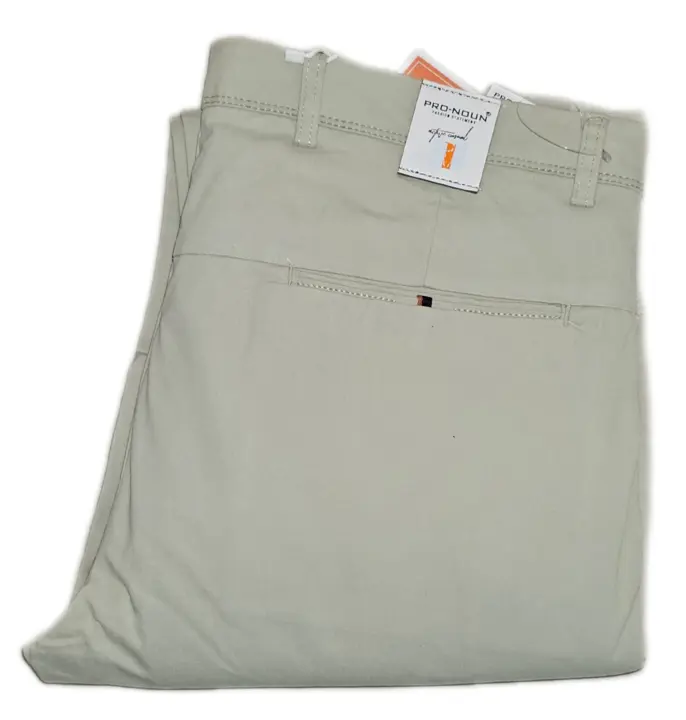 Post image BRAND - PRO-NOUN

FABRIC - COTTON DOBBY LYCRA LAFFER FINISH (BREATHABLE FABRIC) 

STYLE - PLAIN SLIM FIT TROUSERS  

WASHING - BIO WASHED BREATHABLE FABRIC 

PRODUCT - CASUAL TROUSER 

SIZE -  28 TO 36 or 30 TO 38 

MRP - 919/-