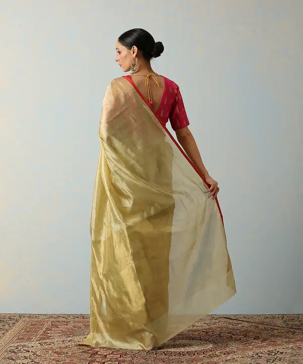 Handloom Chanderi Full tissue Saree with blouse  uploaded by business on 1/7/2024