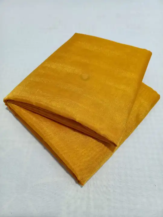 Handloom Chanderi tissue cotton Half tissue saree with blouse  uploaded by business on 1/7/2024