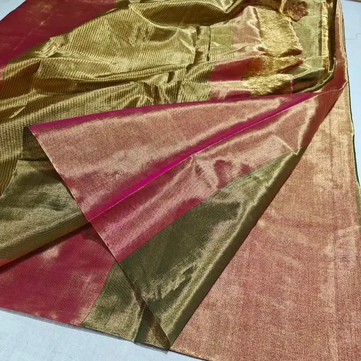 Handloom chanderi full tissue cotton saree or fabrics  uploaded by Thocoss on 1/7/2024