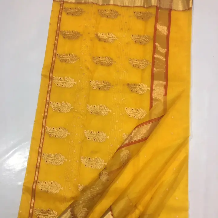 Handloom traditional Chanderi katan silk saree with blouse  uploaded by Thocoss on 1/7/2024