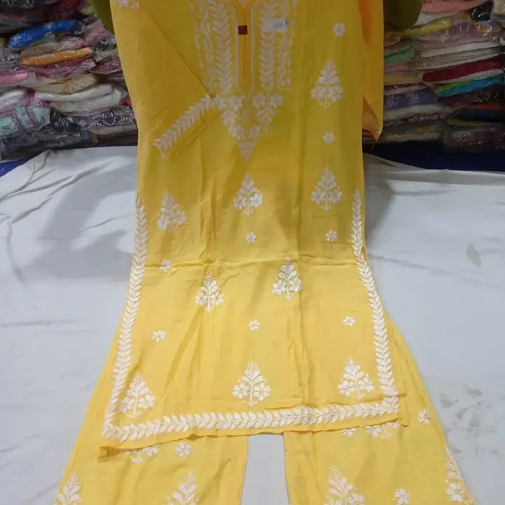 Kurti set  uploaded by Lcf crafts (lucknow Chikan factory) on 1/7/2024