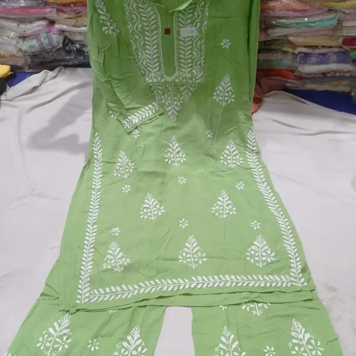 Kurti set  uploaded by Lcf crafts (lucknow Chikan factory) on 1/7/2024