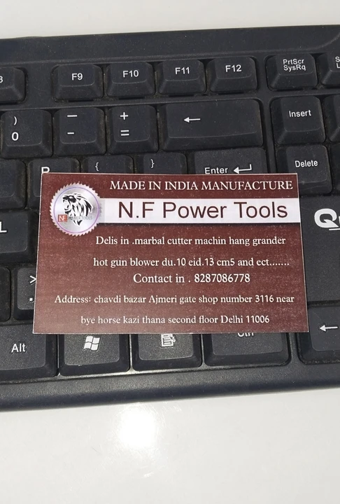 Visiting card store images of N.F POWER TOOLS