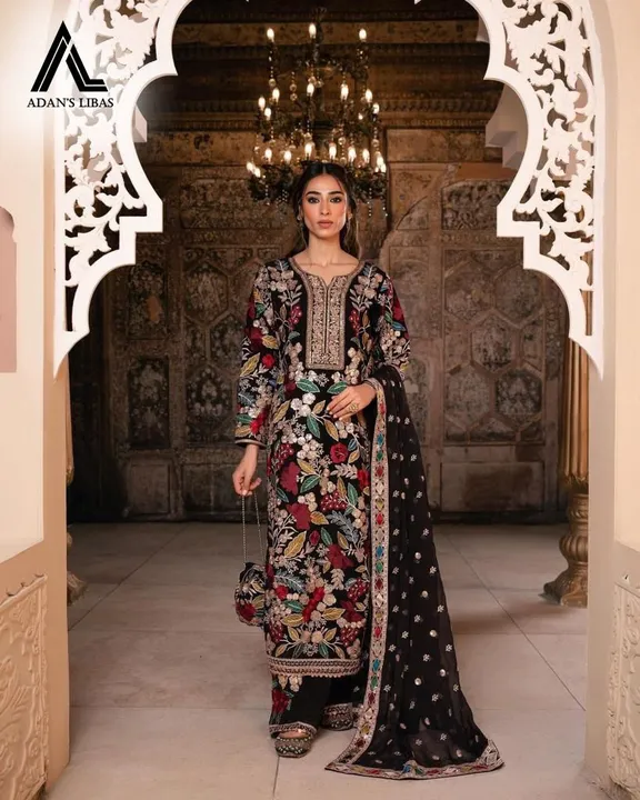 Pakistani Embroidery Suit Material  uploaded by Zuberiya Global on 1/7/2024