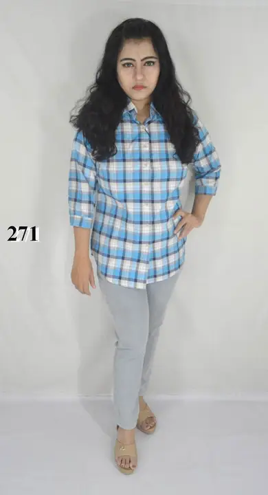 Women Poly Cotton Check Shirts uploaded by Maambe Wears on 1/7/2024