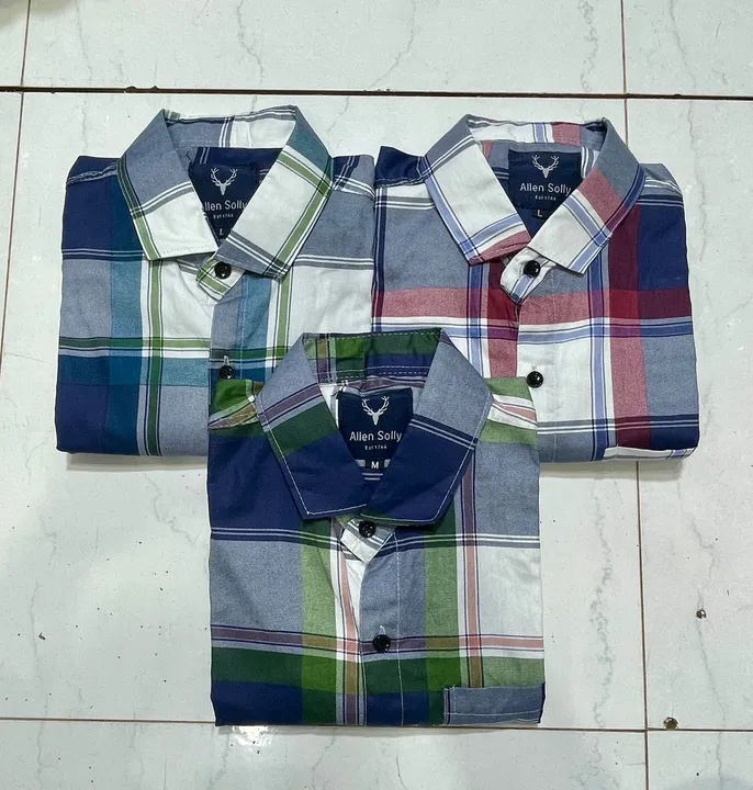 Cotton print checks size.m-l-xl uploaded by Amaan garments  on 1/7/2024