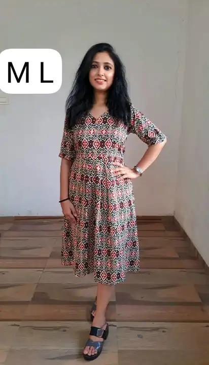 Premium Aline Cotton printed Dress for Daily Wear uploaded by business on 1/8/2024