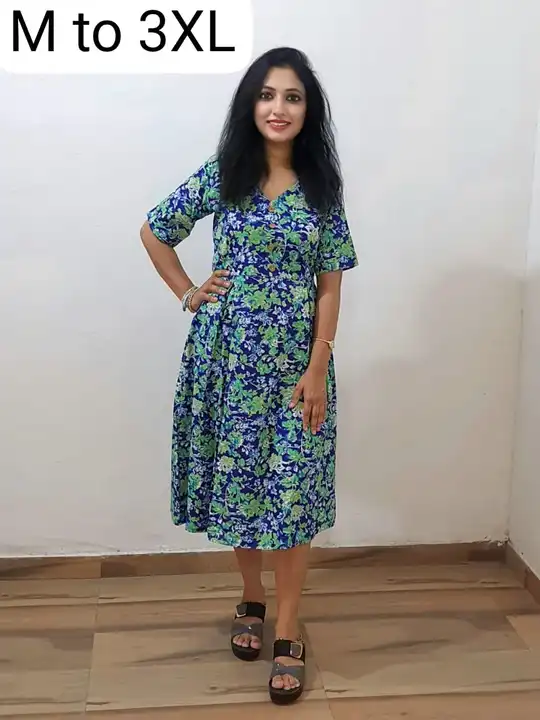 Premium Aline Cotton printed Dress for Daily Wear uploaded by business on 1/8/2024
