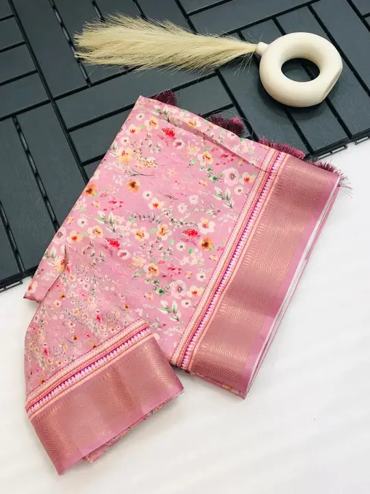 Soft dola silk saree with weaving jacquard  uploaded by Suyukti Creation on 1/8/2024