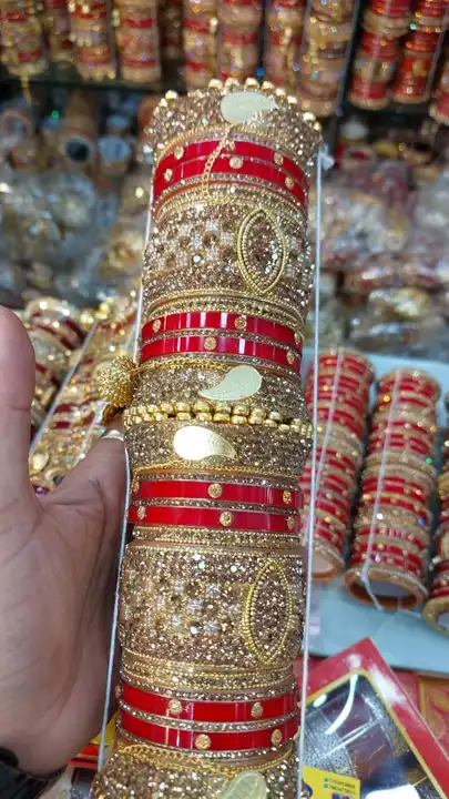 Bridal chuda uploaded by Nilkhanthashop maltipal business  on 1/8/2024