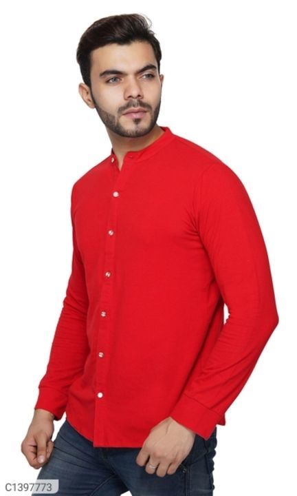 Cotton Solid/Color Block Full Sleeves Slim Fit Casual Shirt uploaded by Himu bhai on 3/24/2021
