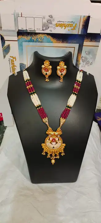 Brass Necklace set  uploaded by Jivdani Broch and Pins on 1/8/2024