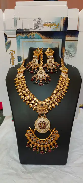 Brass Necklace set  uploaded by Jivdani Broch and Pins on 1/8/2024