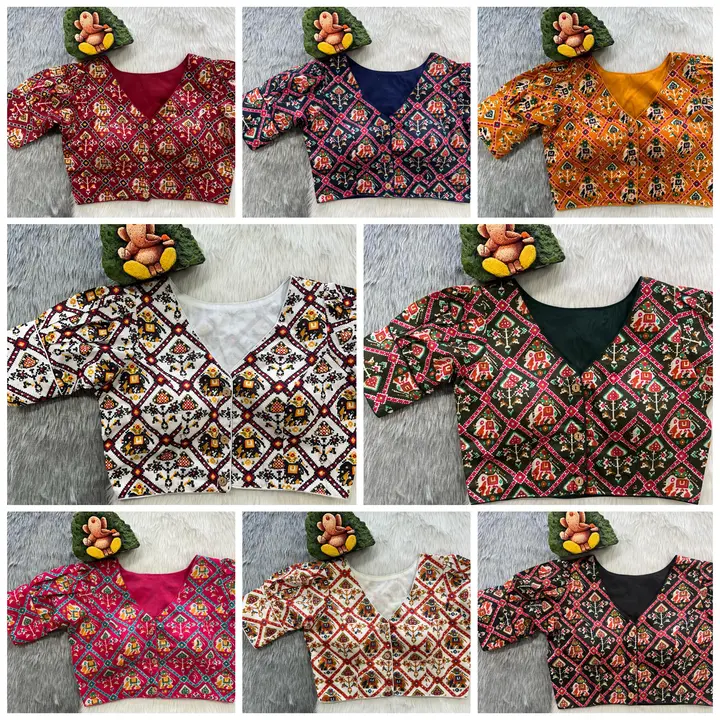 RANG BHOOMI LAUNCHING PATOLA PRINT COTTON BLOUSE uploaded by business on 1/8/2024