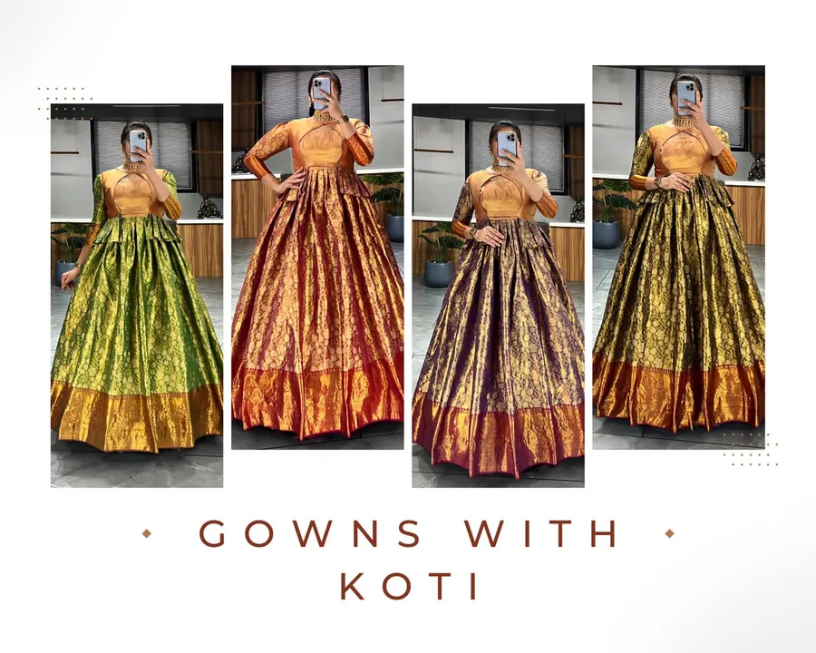 Kanjivaram pattu gown 😍 uploaded by business on 1/8/2024