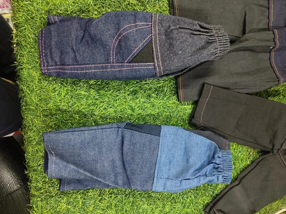 Kids jeans mix size 5000 pcs available one shot deal only 15/- per pcs  uploaded by Aman Enterprises WhatsApp or call +919711706212 on 1/8/2024