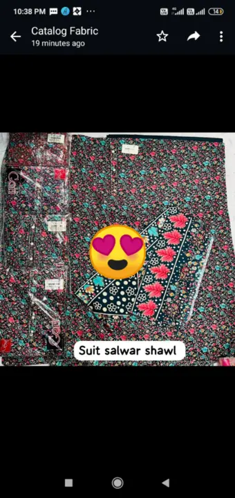 Suit with shawl  uploaded by Ashiya trader on 1/8/2024