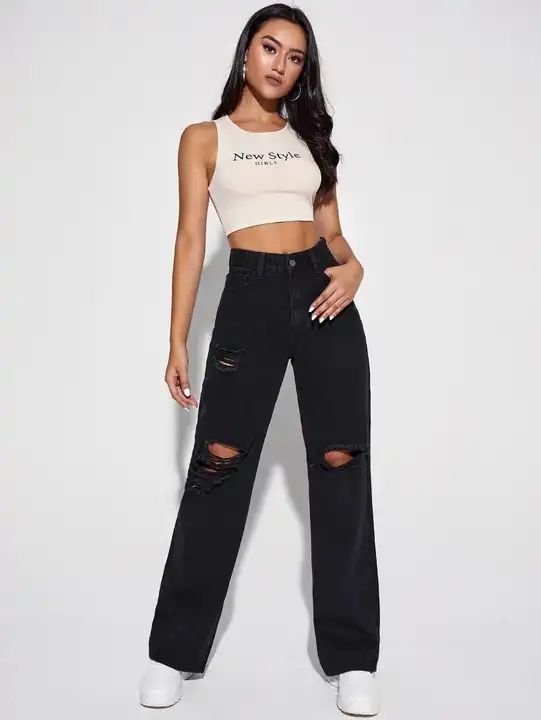 Woman's jeans, wide leg jeans uploaded by business on 1/9/2024