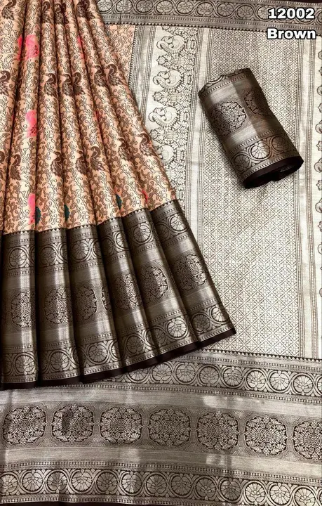Kanjivaram pattu silk pure silver zari  uploaded by Suyukti Creation on 1/9/2024
