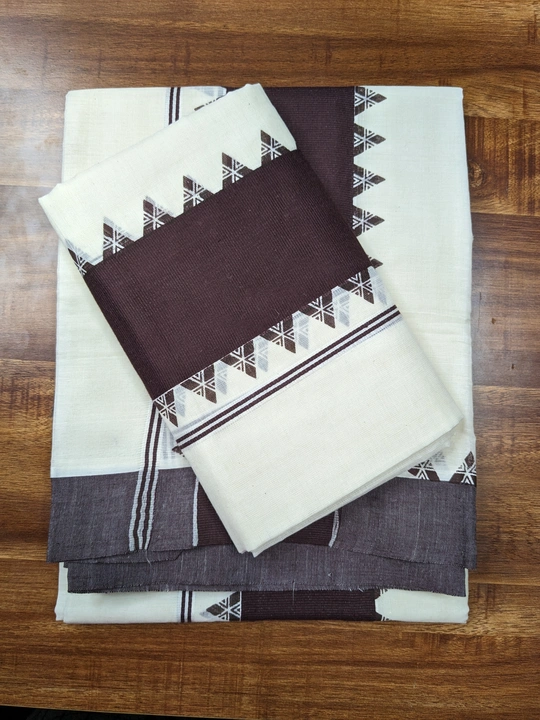KATTIKARA SETMUNDU with Print uploaded by Maari Amman Textile on 1/9/2024