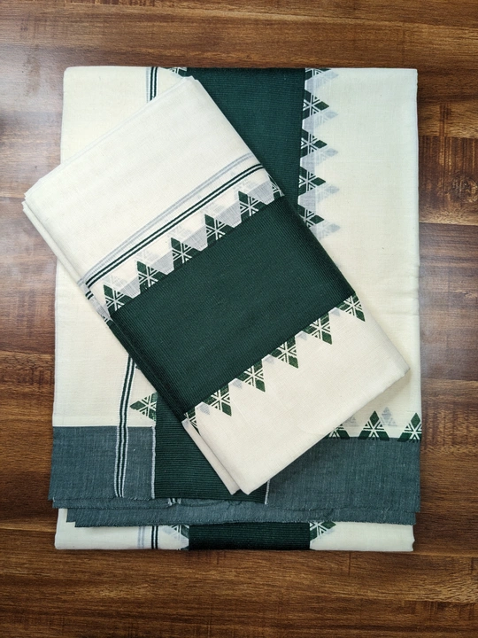 KATTIKARA SETMUNDU with Print uploaded by Maari Amman Textile on 1/9/2024