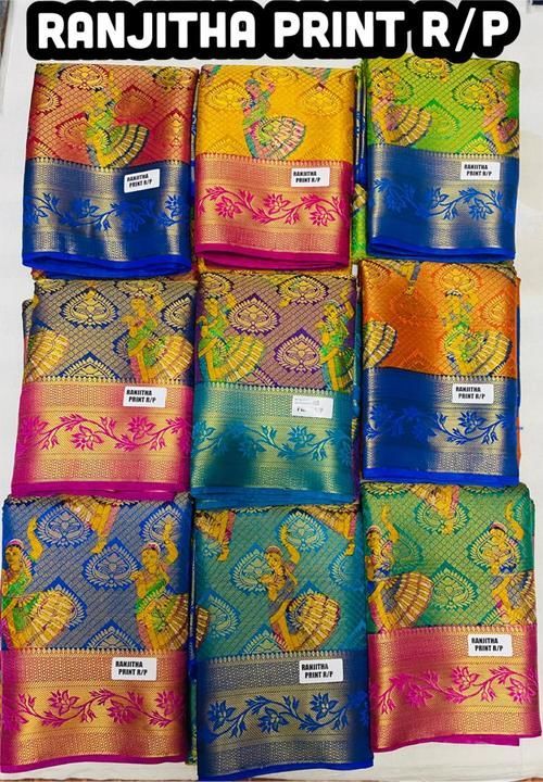 Ranjitha rich pallu printed uploaded by Aruna textiles on 3/24/2021
