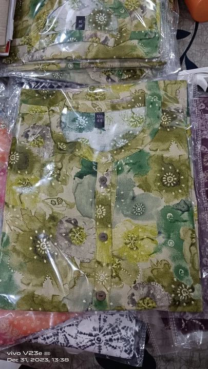 Kurtis reyon    one side pocket size m to xxl  uploaded by ANSHU vaish collection on 1/9/2024