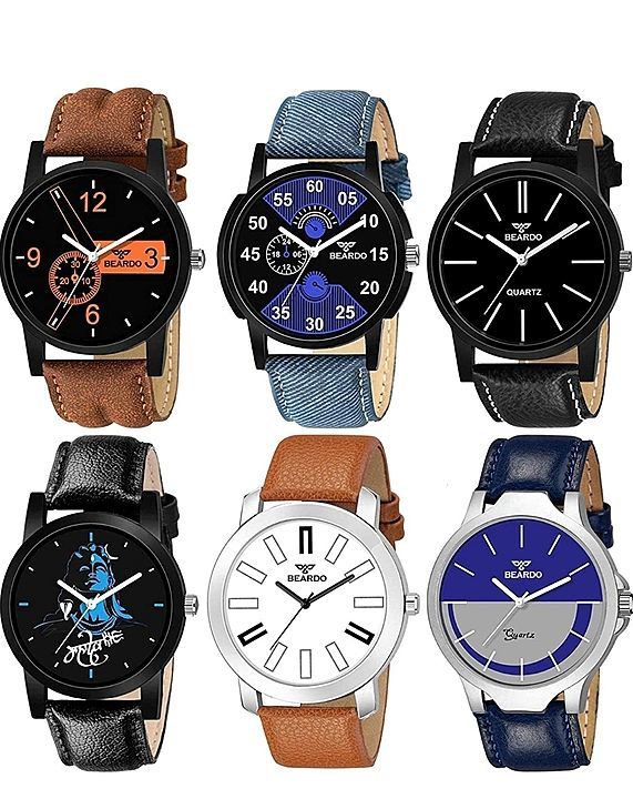 BEARDO Analogue Men's & Boys' Watch (Assorted Dial Assorted Colored Strap) (Pack of 6)

 uploaded by business on 7/18/2020