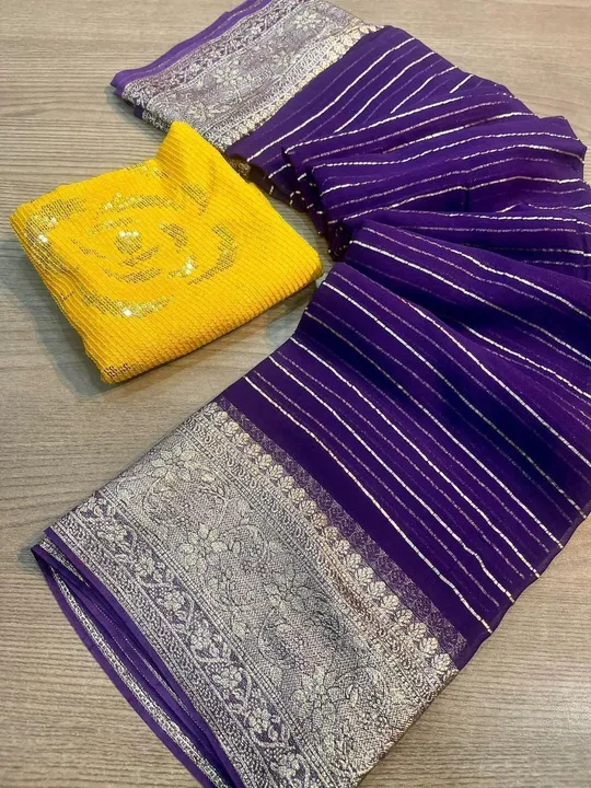 Fresh Arrival 🤩
Dn.006009018
*Dhriti Design*

Viscose Georgette Saree With Squence Emrodiry Work Bl uploaded by Divya Fashion on 1/9/2024