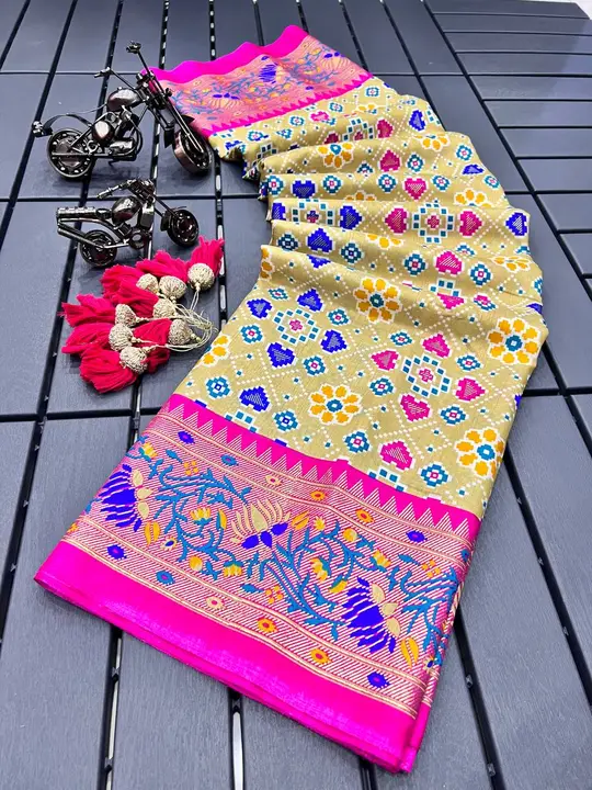 *SPECIAL DAY*
Dn.007003079
*NEW HIT * 

*Catlog :- DOLA*

*hevy 8 kg Good Quality Dola Silk Saree wi uploaded by business on 1/9/2024