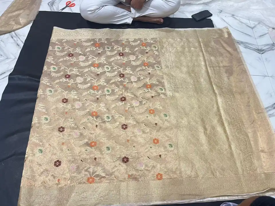 Pure silk tissue saree  uploaded by business on 1/9/2024